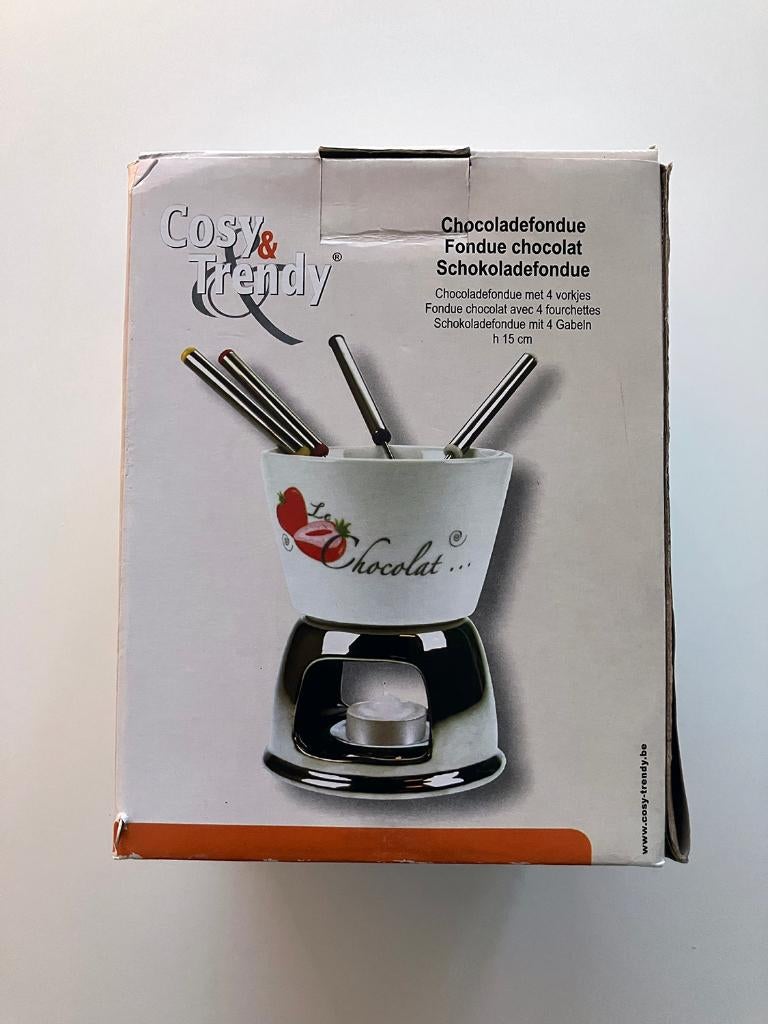 Chocoladefontein - Chocoladefondue -Wit, Ophalen, Nieuw, Fondueset