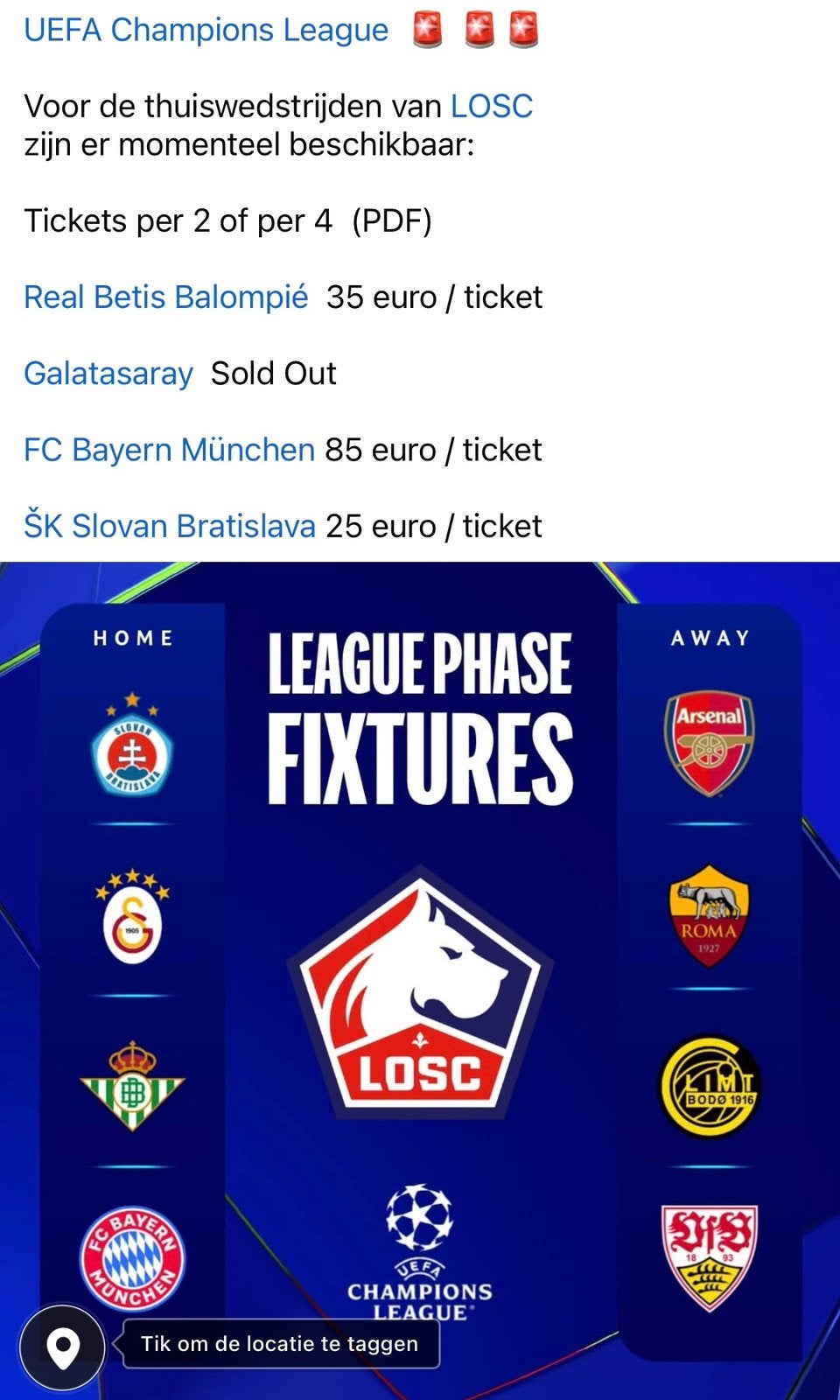 Tickets Champions League, Tickets & Billets, Sport | Football