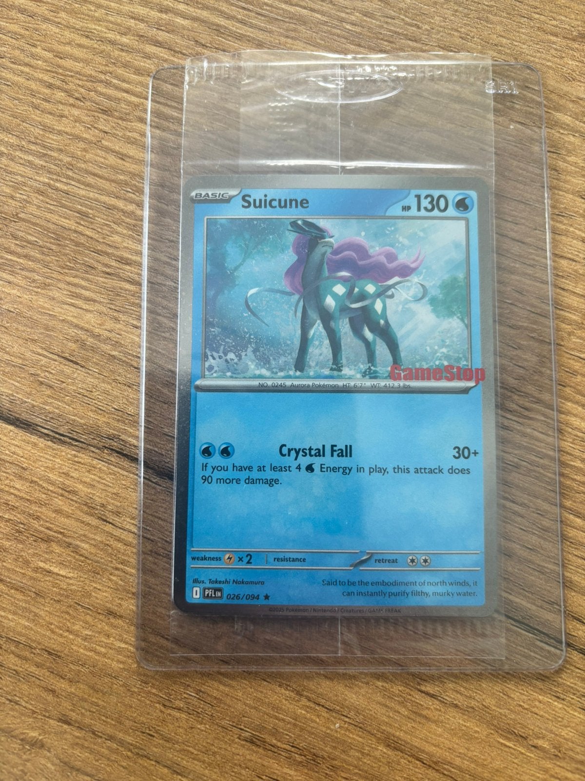 Suicune gamestop 026/094, Ophalen of Verzenden, Zo goed als nieuw