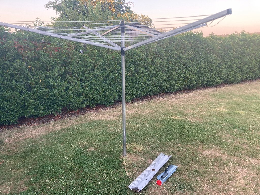 Séchoir rotatif Brabantia avec nouveau pied de 45 mm, Jardin & Terrasse, Enlèvement, Utilisé, Séchoir