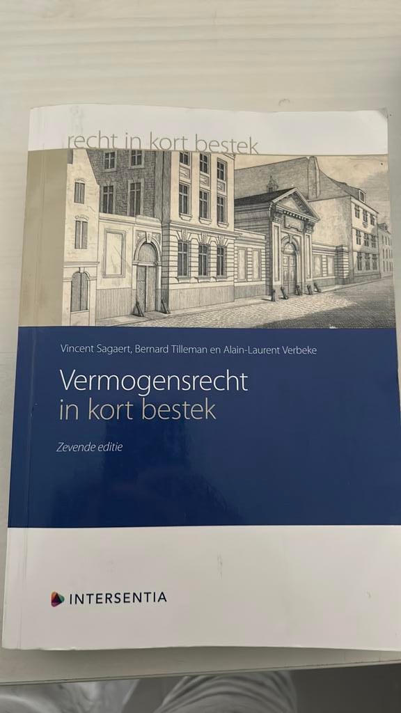 Vermogensrecht in kort bestek (zevende editie), Ophalen of Verzenden, Zo goed als nieuw