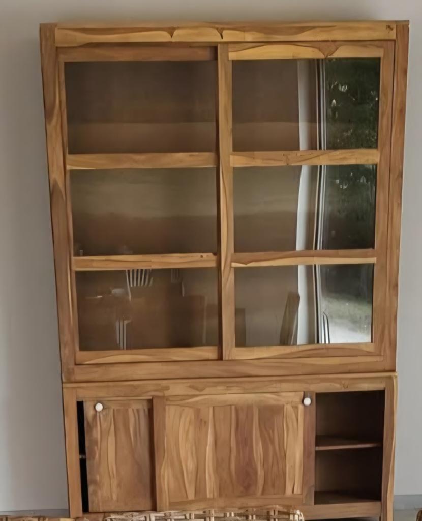 Vitrine en manguier  prix d'achat 2700 a vendre pour 1650, Maison & Meubles, Enlèvement