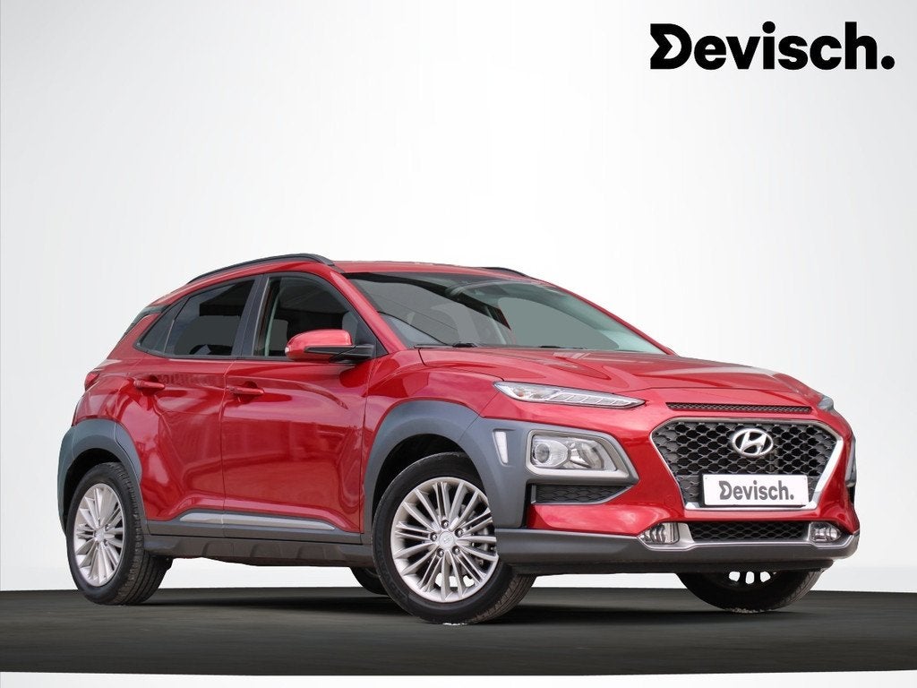 Hyundai KONA M6 °Zetelverwarming Apple Carplay Android Auto, Voorwielaandrijving, Stof, Gebruikt, Zwart