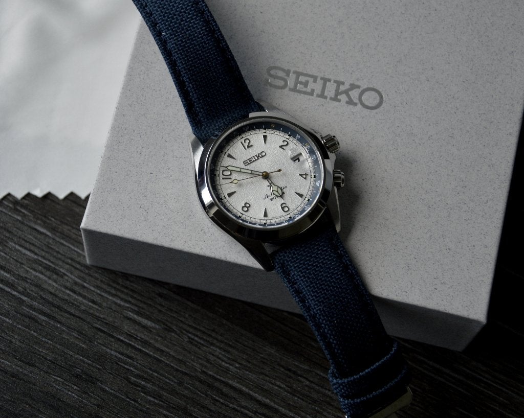 SEIKO Alpinist THONG SIA  Ed. Limitée, Bijoux, Sacs & Beauté, Seiko, Cuir, Acier, Enlèvement