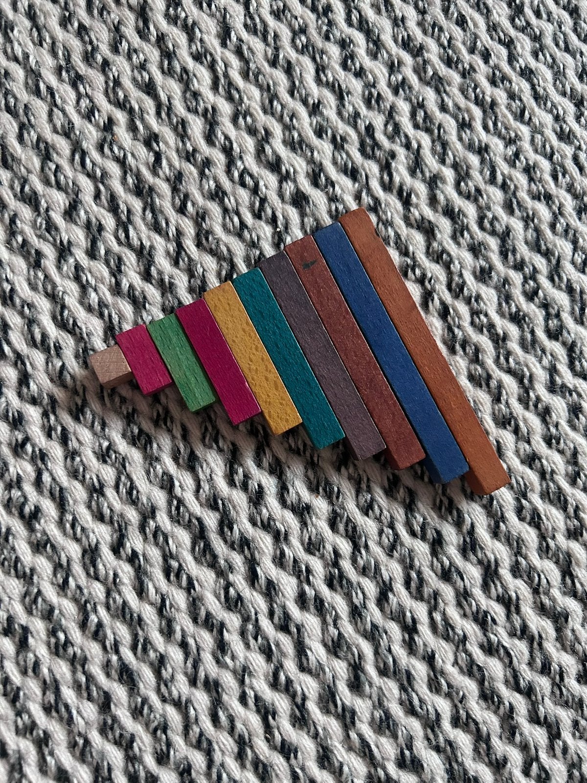 Montessorri materiaal - vintage cuisenaire staafjes, Enlèvement, Utilisé, Compter