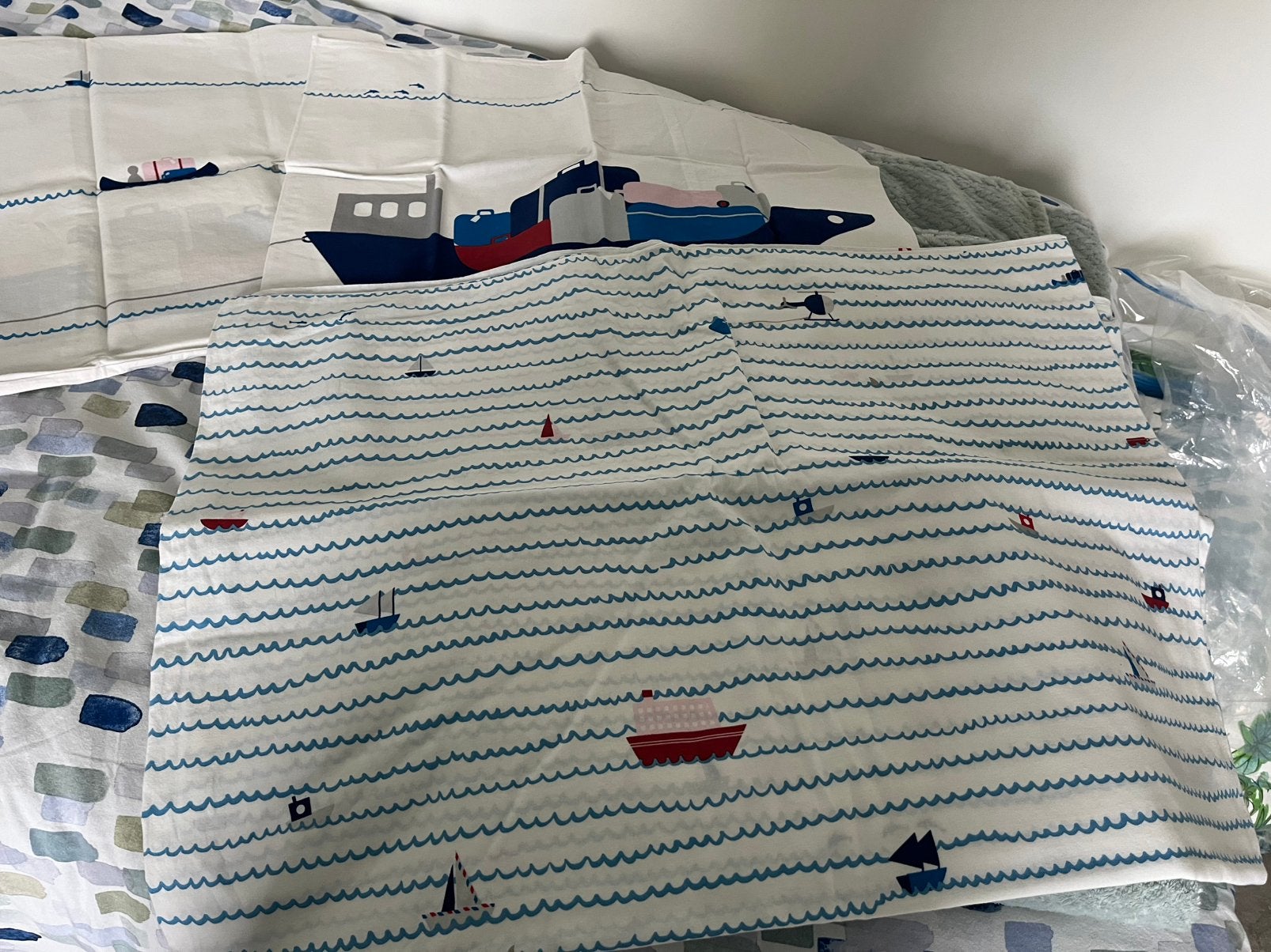 2 Kinder dekbedovertrek 1 pers a 5€ p set, Enlèvement, Comme neuf