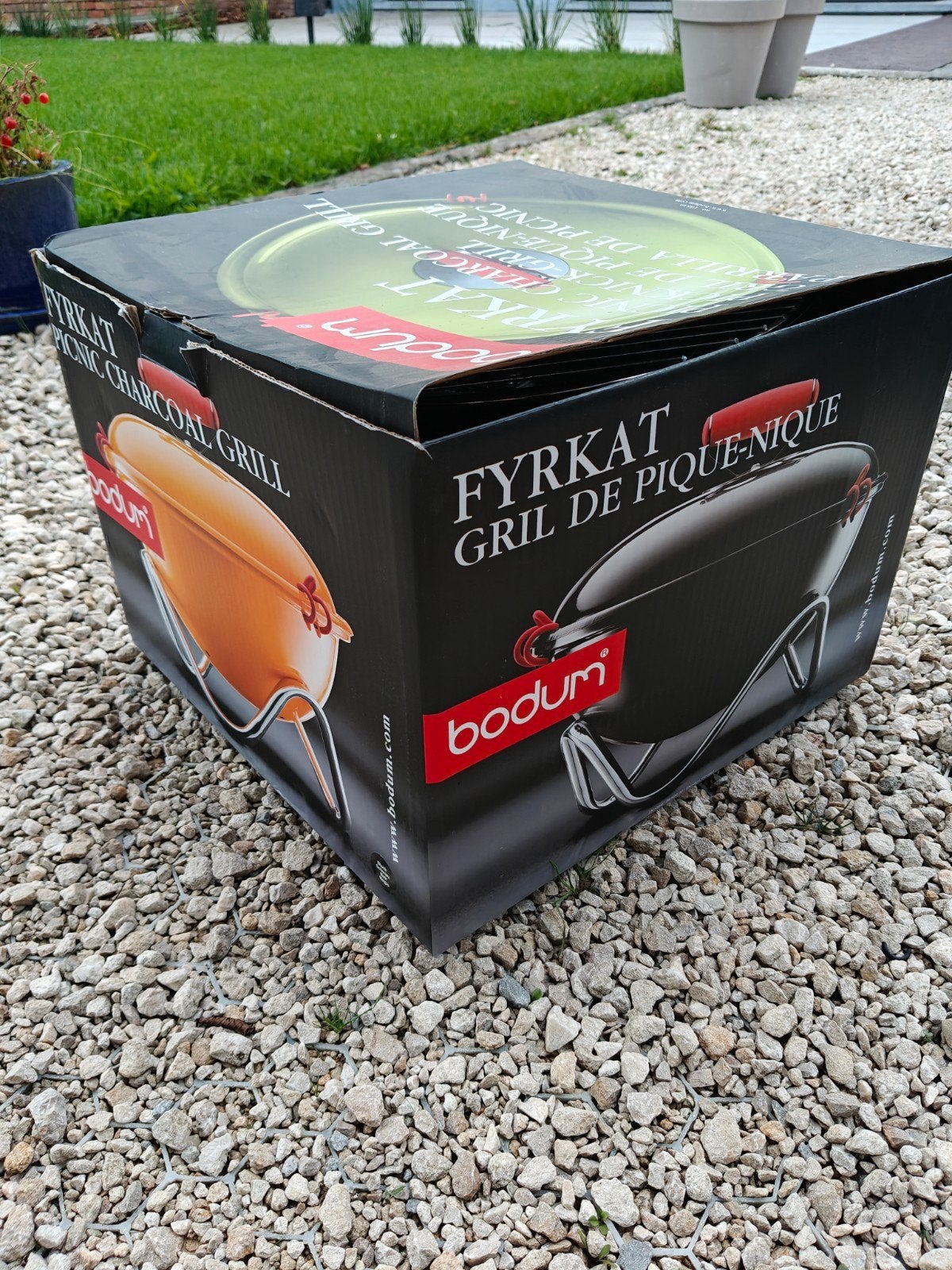 Bodum houtskoolbarbecue, Jardin & Terrasse, Accessoires pour le barbecue, Enlèvement, Comme neuf, BODUM