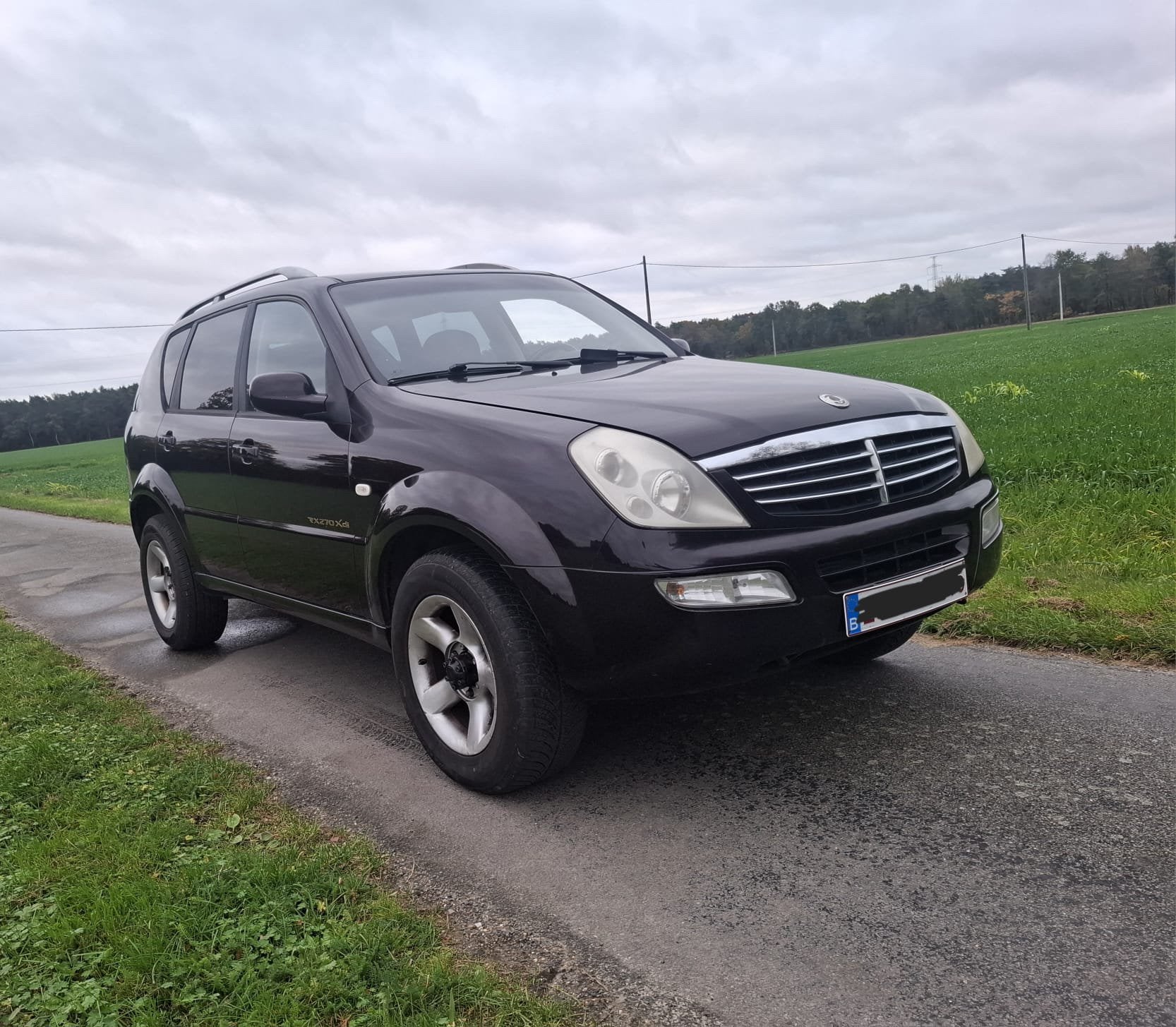 Ssangyong Rexton 2.7 xdi - 4x4 lichte vracht gekeurd verkoop, Auto's, Dealer onderhouden, Achterwielaandrijving, Zwart, Bruin
