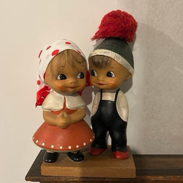 Figurines années 60 Cortendorf Kulleraugen, Maison & Meubles, Enlèvement, Comme neuf, Bois