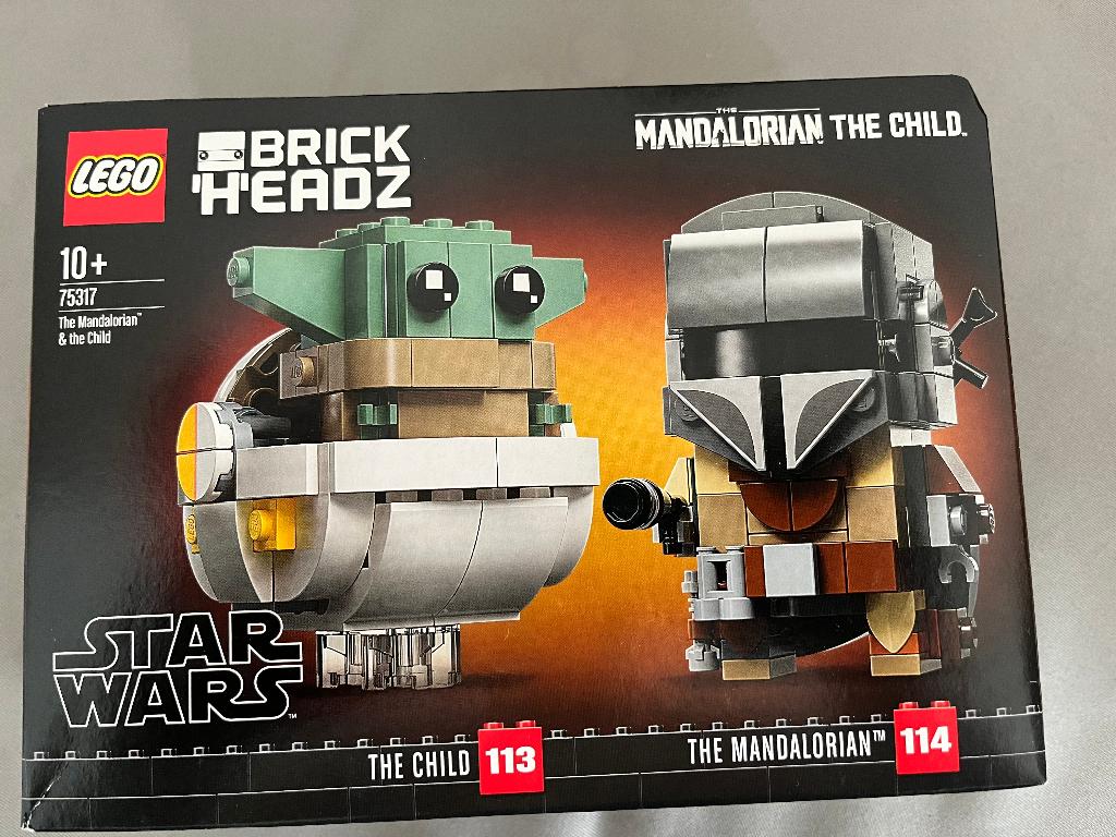 75317	Mandalorian and the child Lego Brickheadz Star Wars, BrickHeadz, Lego, Nieuw, Ophalen of Verzenden