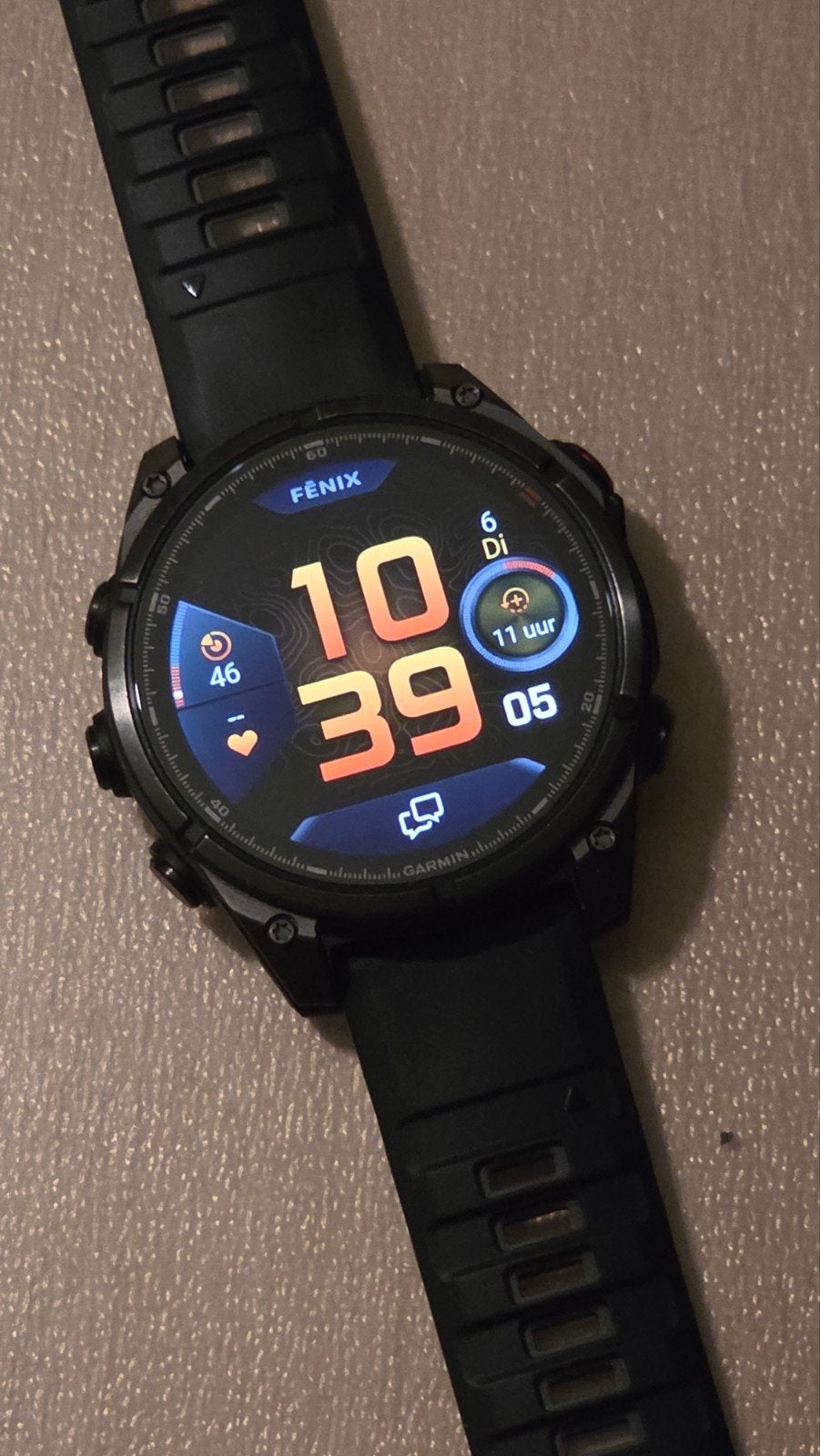 Garmin Fenix 8 Pro 47 mm InReach LTE - als nieuw, Stappen, Garmin Fenix 8 Pro 47 InReach LTE, Zwart, Ophalen of Verzenden