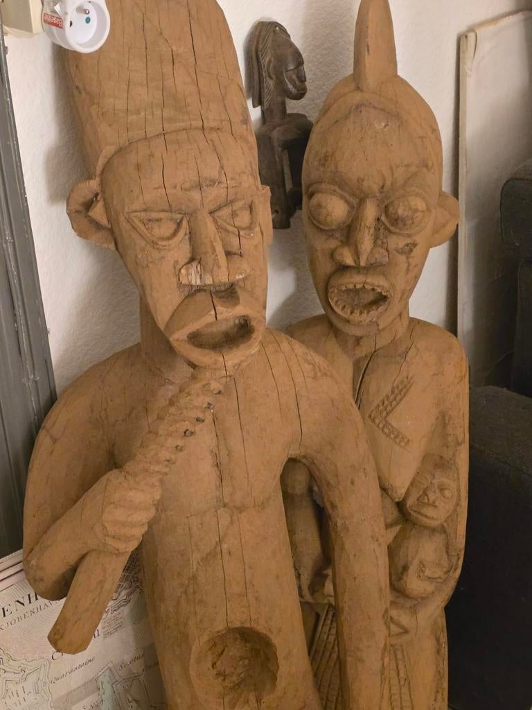Statue Africaine Yoruba ancienne Art Primaire, Antiek en Kunst, Kunst | Niet-Westerse kunst