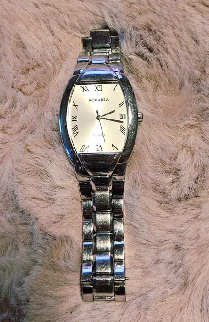 Stijlvol Rodania Quartz Horloge - RVS Schakelband. Werkend, Montre-bracelet, Autres marques, Acier, Enlèvement
