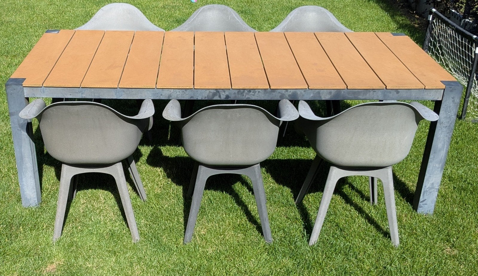 Tuinset: tafel en 6 stoelen, Tuin en Terras, Tuinsets en Loungesets, Ophalen, Gebruikt, 6 zitplaatsen, Tuinset