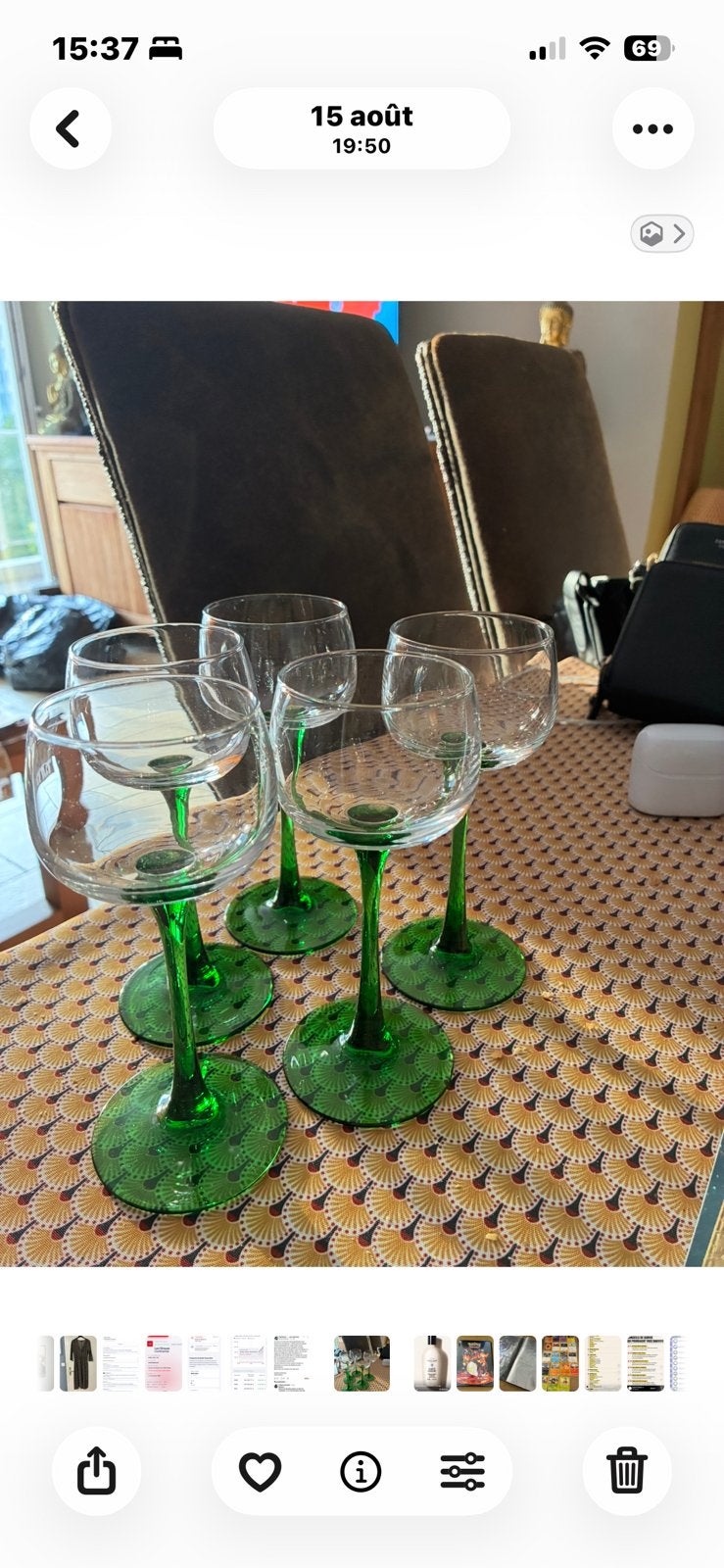5 verres a vin, Enlèvement, Comme neuf