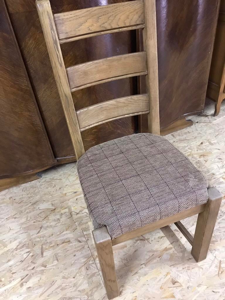 Gezandstraalde eiken stoelen 6 stuks, Enlèvement ou Envoi, Comme neuf