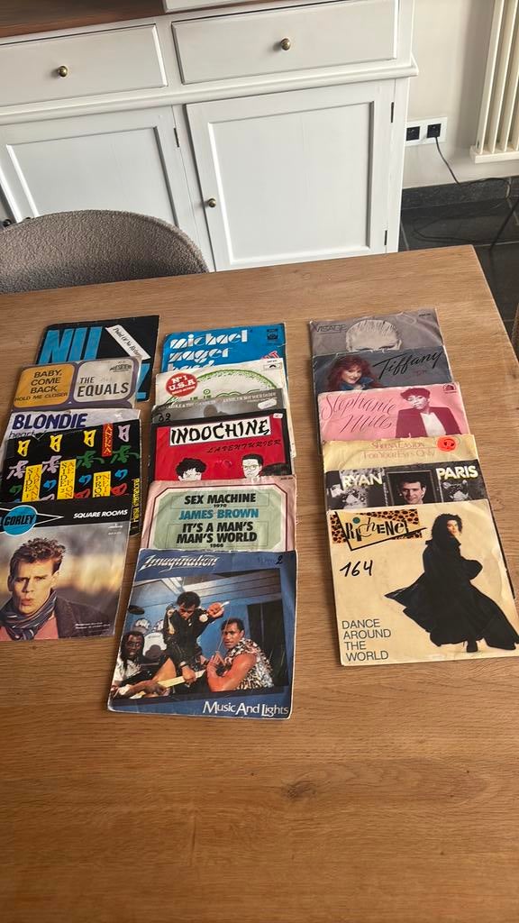 Lot de 15 vinyles 45 Tours, Enlèvement ou Envoi, Utilisé