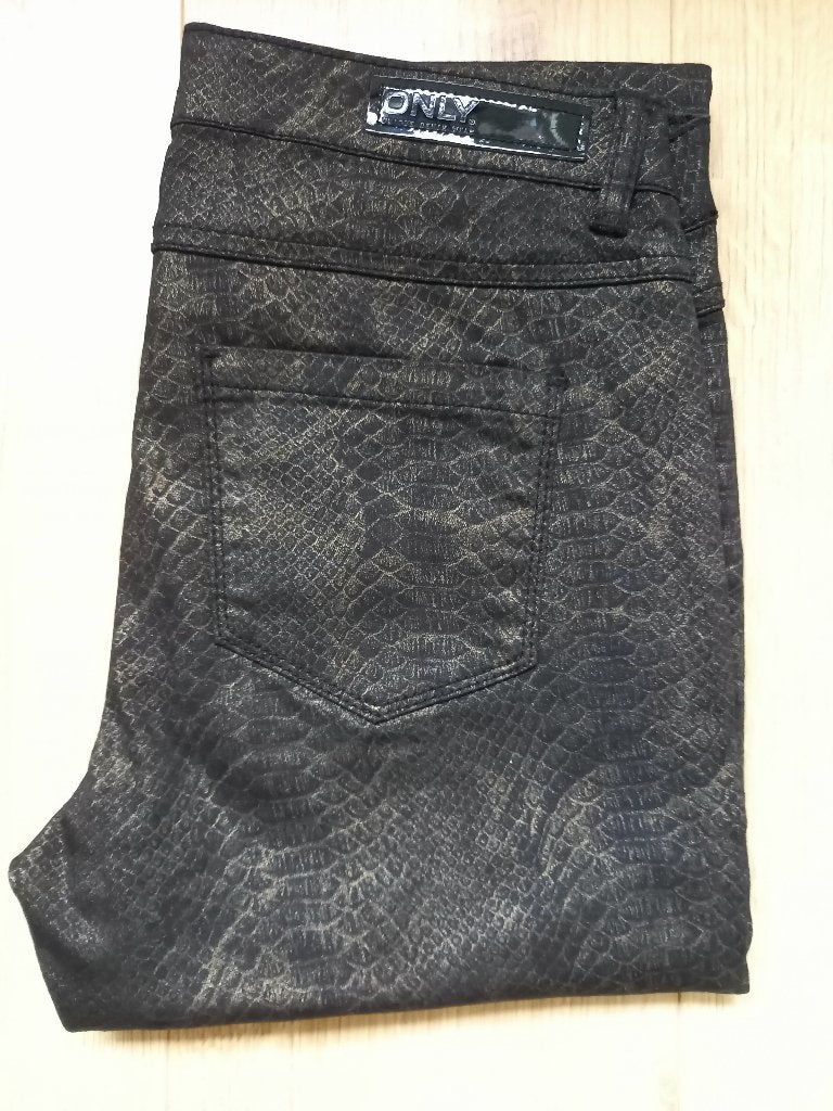 NIEUW! TRENDY BROEK ONLY (ZWART / GOUD), Kleding | Dames, Only, Zwart, Nieuw, Ophalen of Verzenden