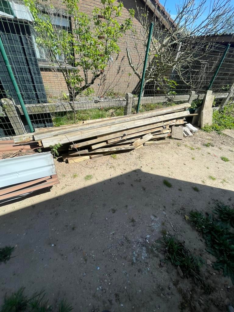 Poutre/poteaux en bois, Ophalen, Gebruikt, Palen