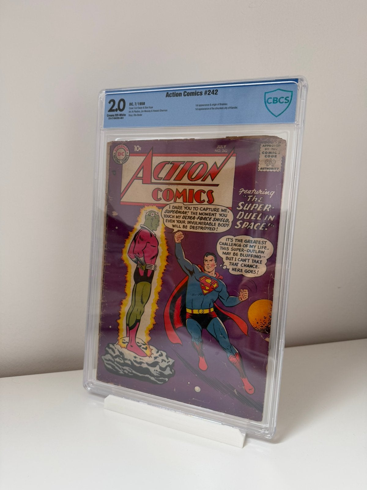 Action Comics #242 1958, Livres, BD | Comics, Enlèvement ou Envoi, Comme neuf, Comics, Amérique