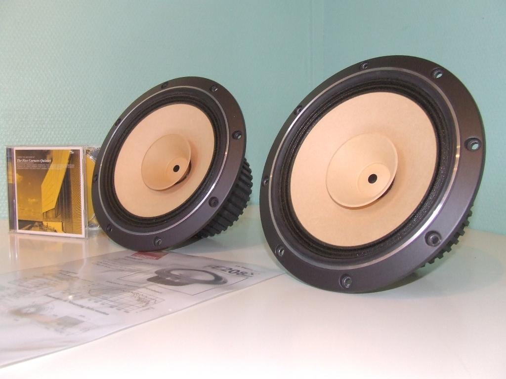 Paire large bande Fostex FE208E (unique opportunité !), Autres marques, Enlèvement ou Envoi, 60 à 120 watts, Comme neuf