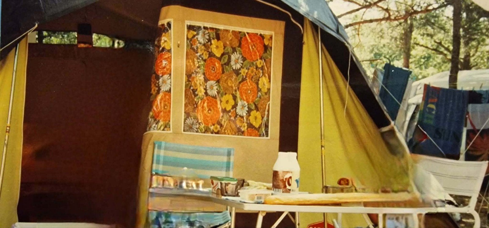 Tente Flower Power 2 chambres >Vente rapide !, Caravanes & Camping, Enlèvement ou Envoi