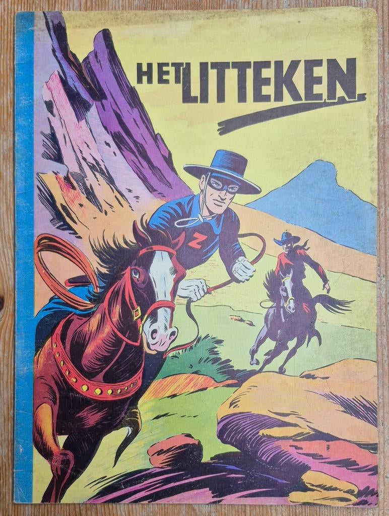 Zorro - Het litteken 1e druk 1955 A. Oulié Hemma Sagedi, Boeken, Stripverhalen, Gelezen, Eén stripboek, Ophalen of Verzenden, Oulié