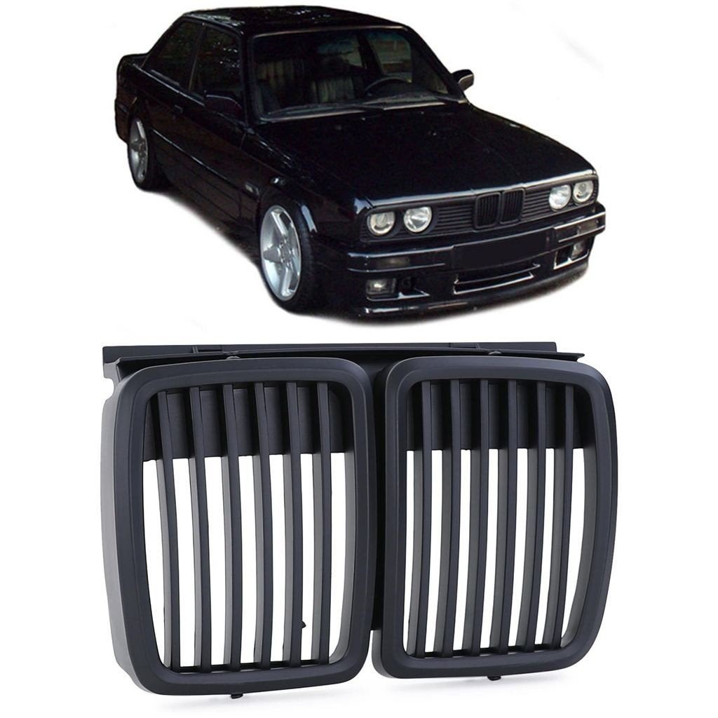 Grill Voor Bmw 3 Serie E30 Mat Zwart, Envoi