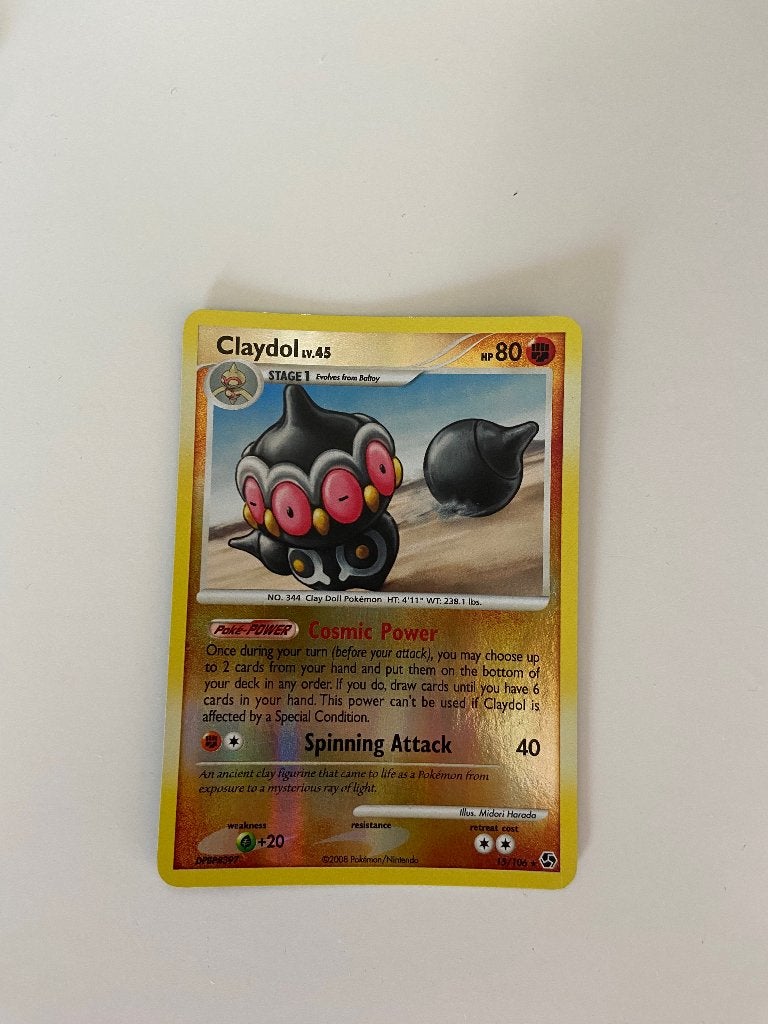 Claydol 15/106 Great Encounters Rare Reverse Holo Pokemon, Ophalen of Verzenden, Zo goed als nieuw, Losse kaart