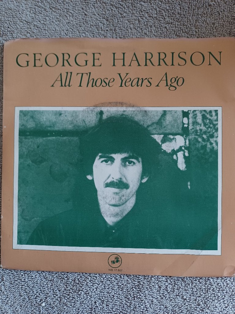 George Harrison – All Those Years Ago   nMINT, CD & DVD, Vinyles Singles, Enlèvement ou Envoi, Housse de protection extérieure
