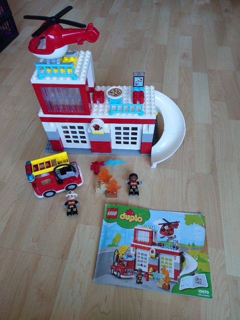 Duplo Brandweerkazerne - 10970, Ophalen, Zo goed als nieuw, Compleet, Duplo