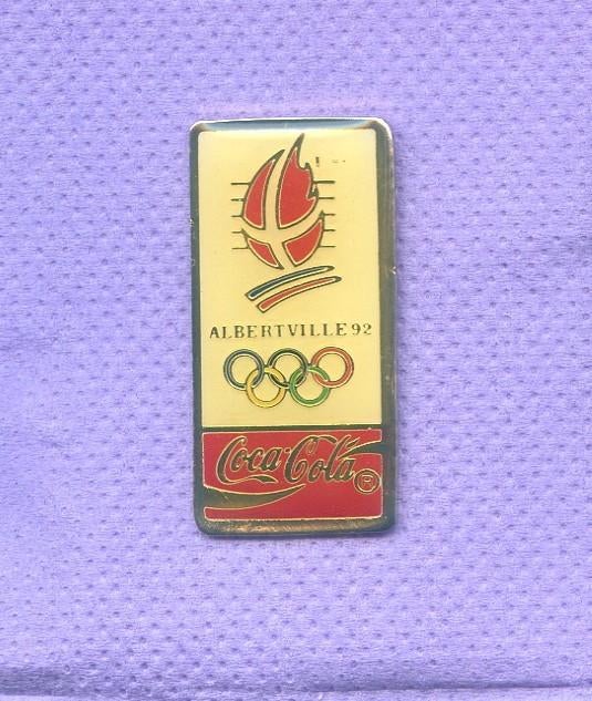 pins coca cola jeux olympiques albertville 1992 xa112, Envoi, Marque, Insigne ou Pin's