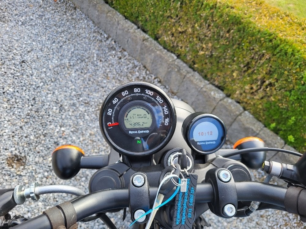 Royal Enfield HNTR 350 Bleu Rebel, 350 cm³, Entreprise, Occasion, Permis Moto A2 minimum