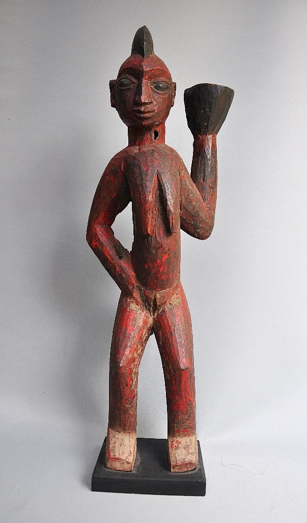 Statue féminine Baule Mbra - Art rituel de la Côte d'Ivoire, Enlèvement ou Envoi