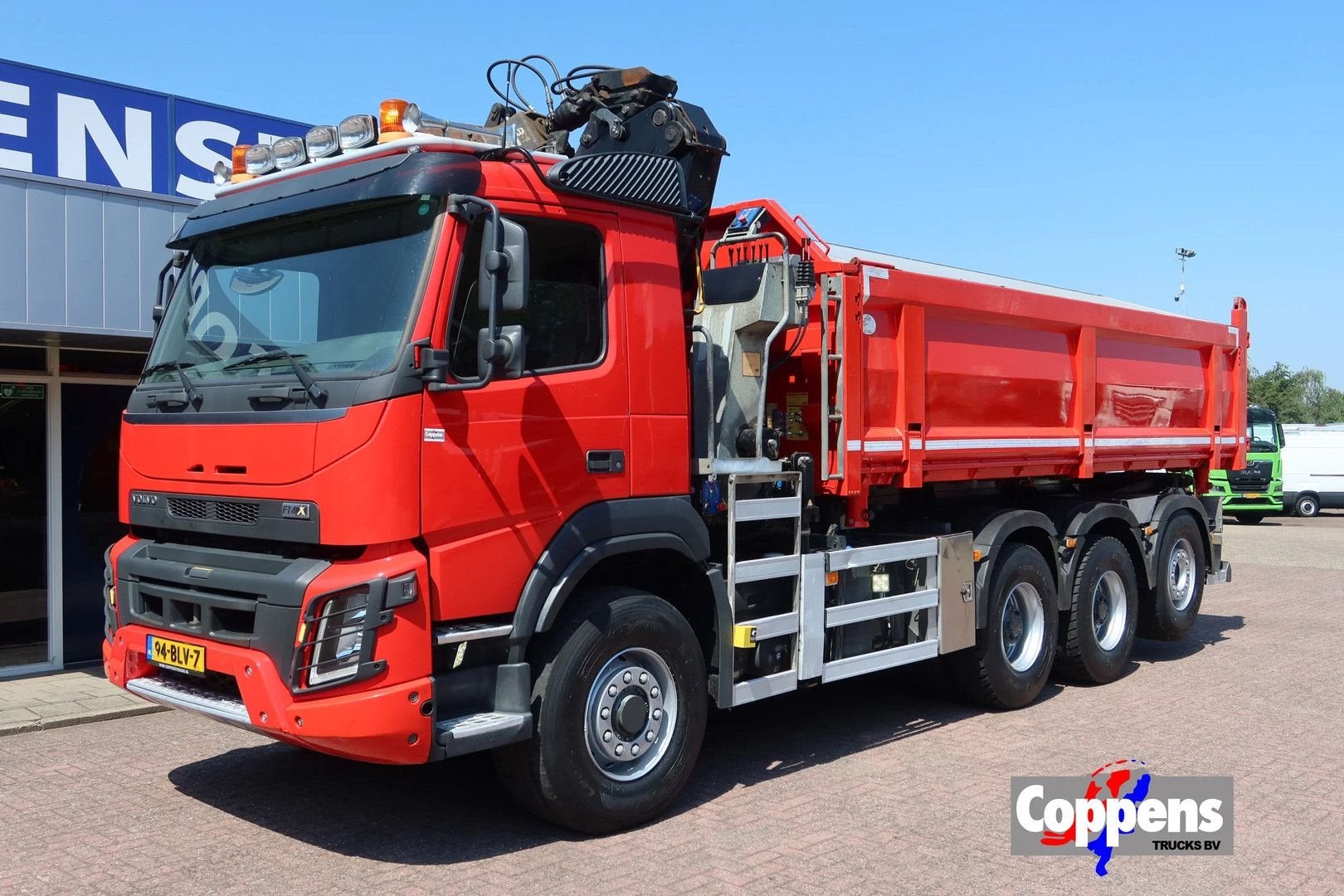 Volvo FMX 420 Kipper+Kraan H.M.F. 1943Z2 Rotor+Grijper, Auto's, Automaat, Bedrijf, Diesel, Cruise Control