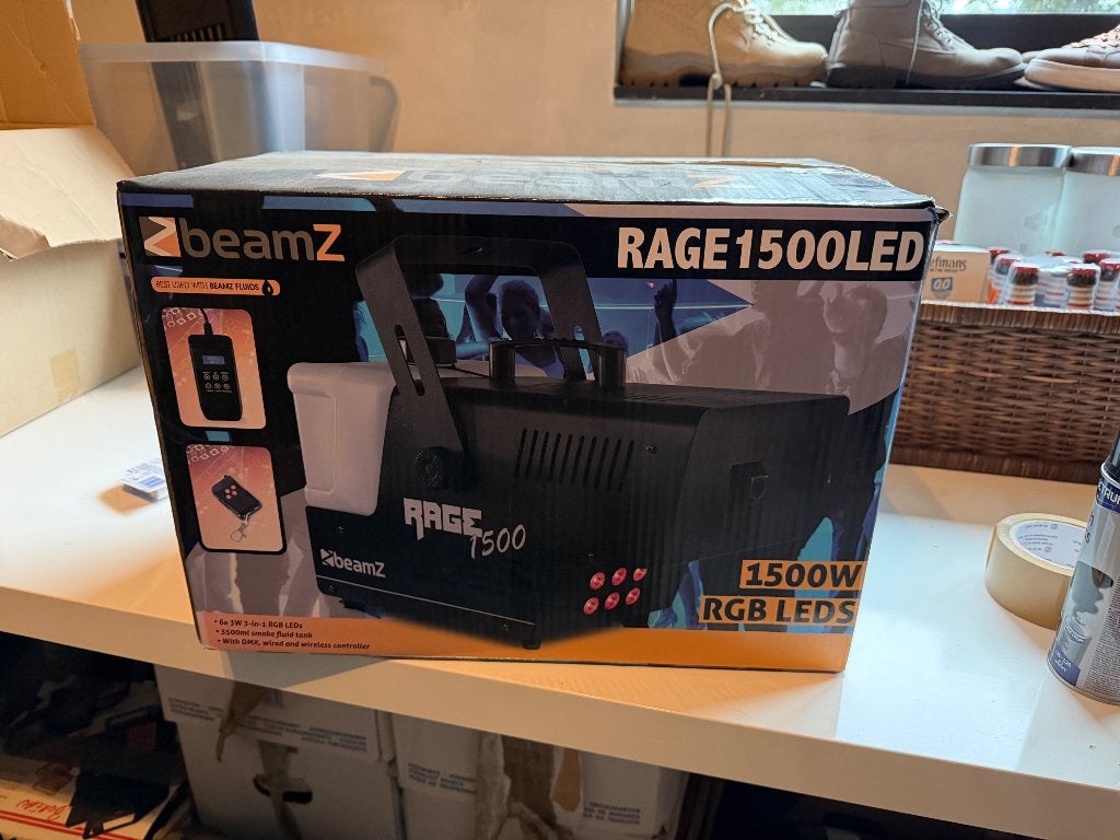 Rookmachine Beamz 1500 led, Muziek en Instrumenten, Ophalen, Nieuw, Rookmachine