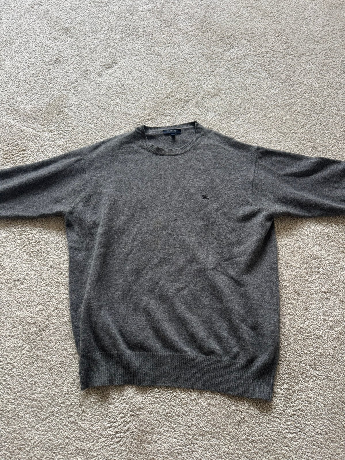 Pull Burberry, Enlèvement ou Envoi, Comme neuf, Taille 48/50 (M), Gris
