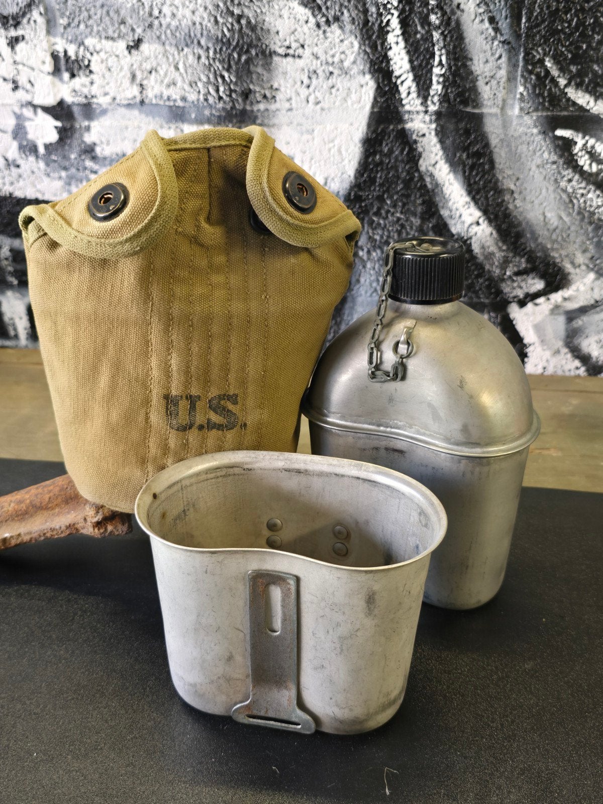 WWII US canteen set, Ophalen of Verzenden