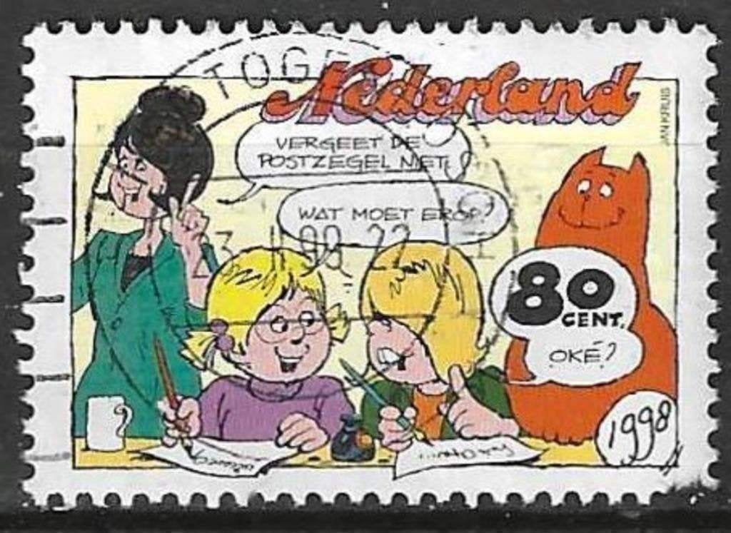 Pays-Bas 1998 - Yvert 1651 - Jan Jans et les enfants (ST), Timbres & Monnaies, Timbres | Pays-Bas, Affranchi, Envoi