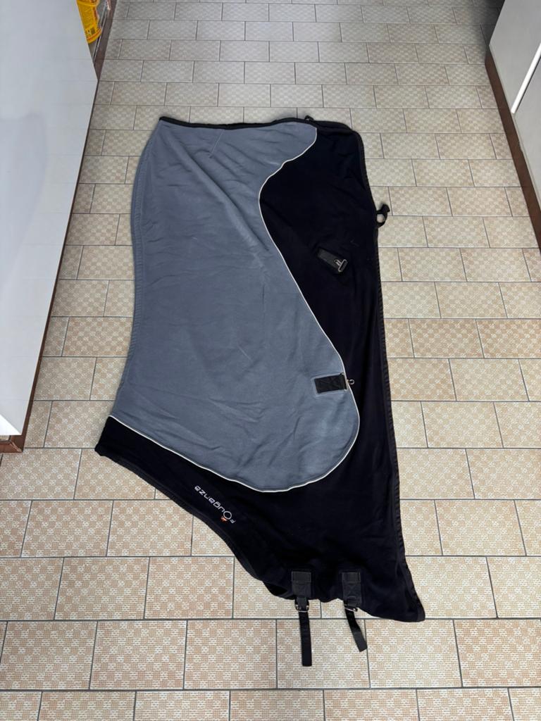 Fleece deken, fouganza polar 500, bovenmaat 155, Ophalen, Fleece, Zo goed als nieuw, Grijs