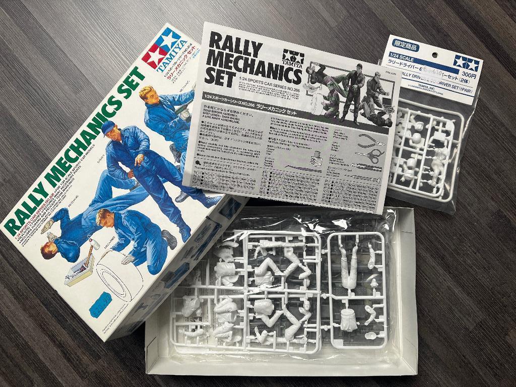 1/24 Tamiya rally mechanics set + (co)pilots, Hobby en Vrije tijd, Auto, Groter dan 1:32, Nieuw, Ophalen of Verzenden
