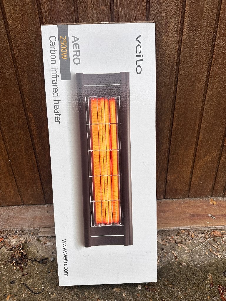 Veito Aero 2500W infrarood terrasverwarmer, Ophalen, Nieuw, Elektrisch, Wand