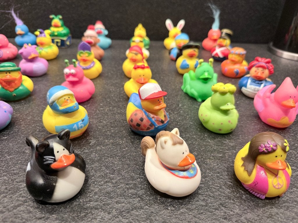 57 Unieke Amerikaanse mini badeendjes ZIEN !!!, Verzamelen, Ophalen of Verzenden, Nieuw