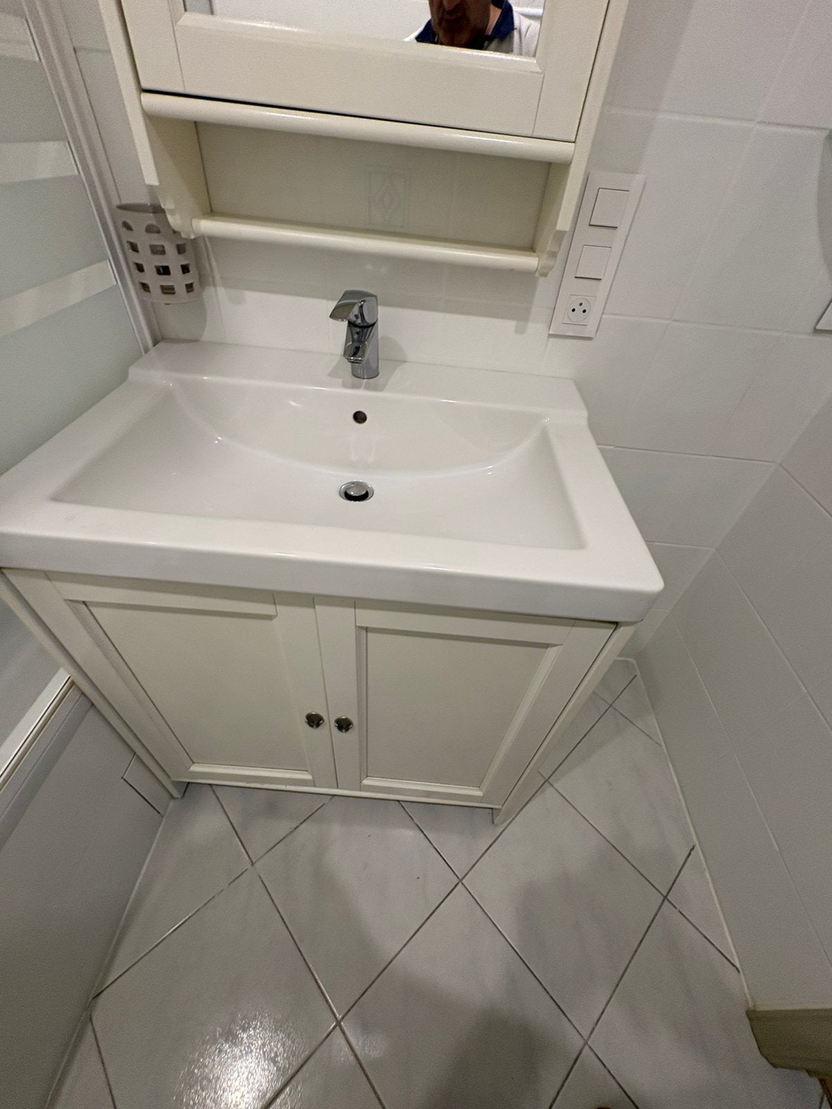 Lavabo avec meuble, Maison & Meubles, Enlèvement, Comme neuf