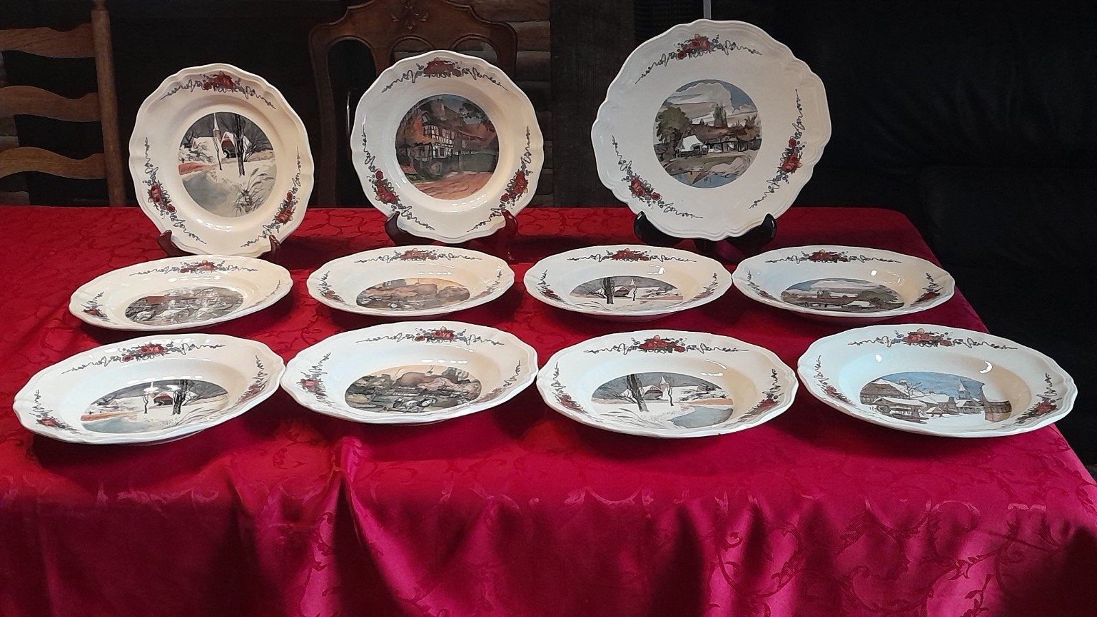 assiettes Sarreguemines Obernai, Enlèvement