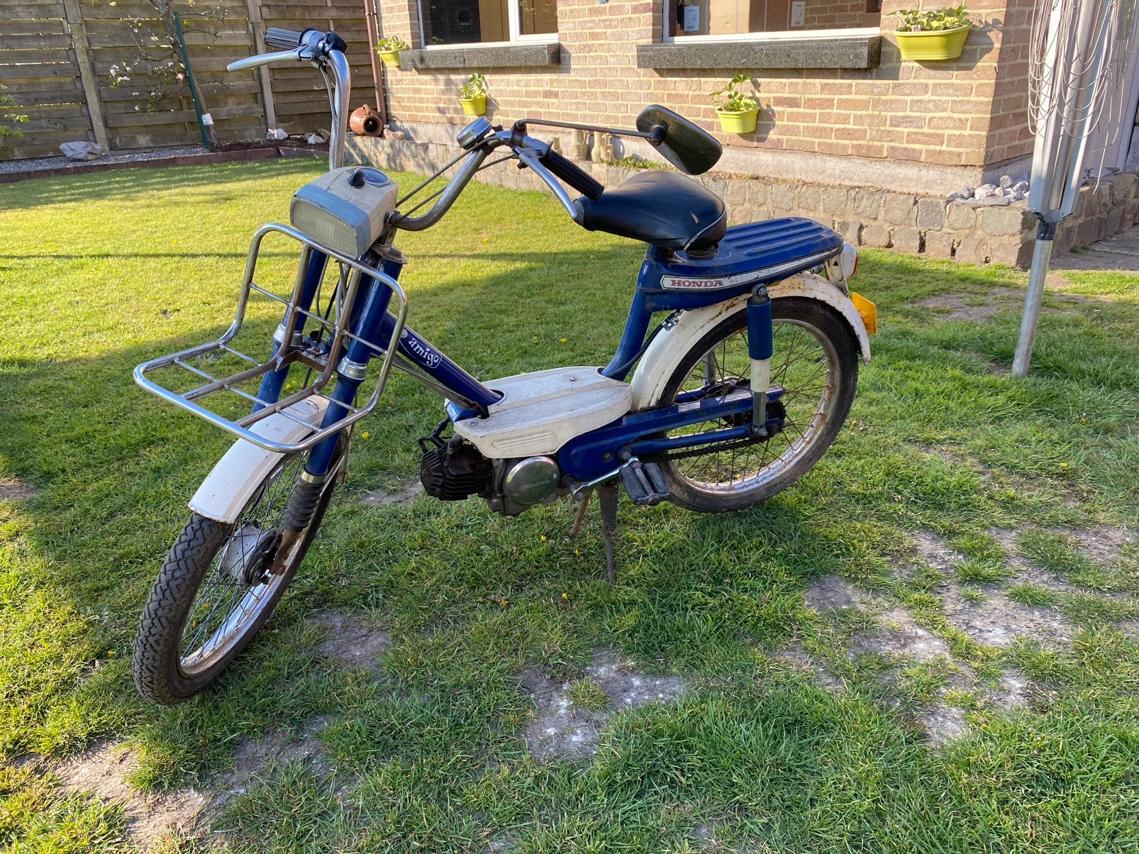 Honda amigo, Fietsen en Brommers, Brommers | Honda, Ophalen, Gebruikt, Overige modellen, 45 cc