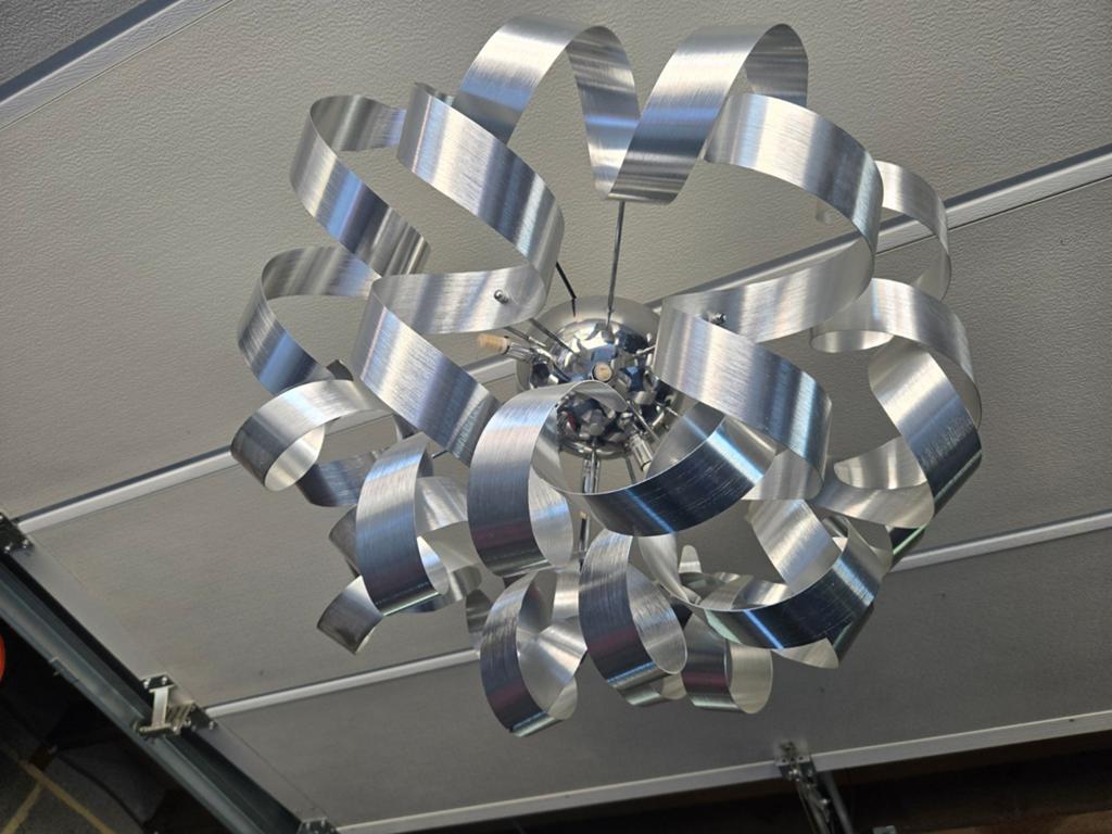 Modern hanglampen, Huis en Inrichting, Lampen | Hanglampen, Ophalen, Zo goed als nieuw, Metaal