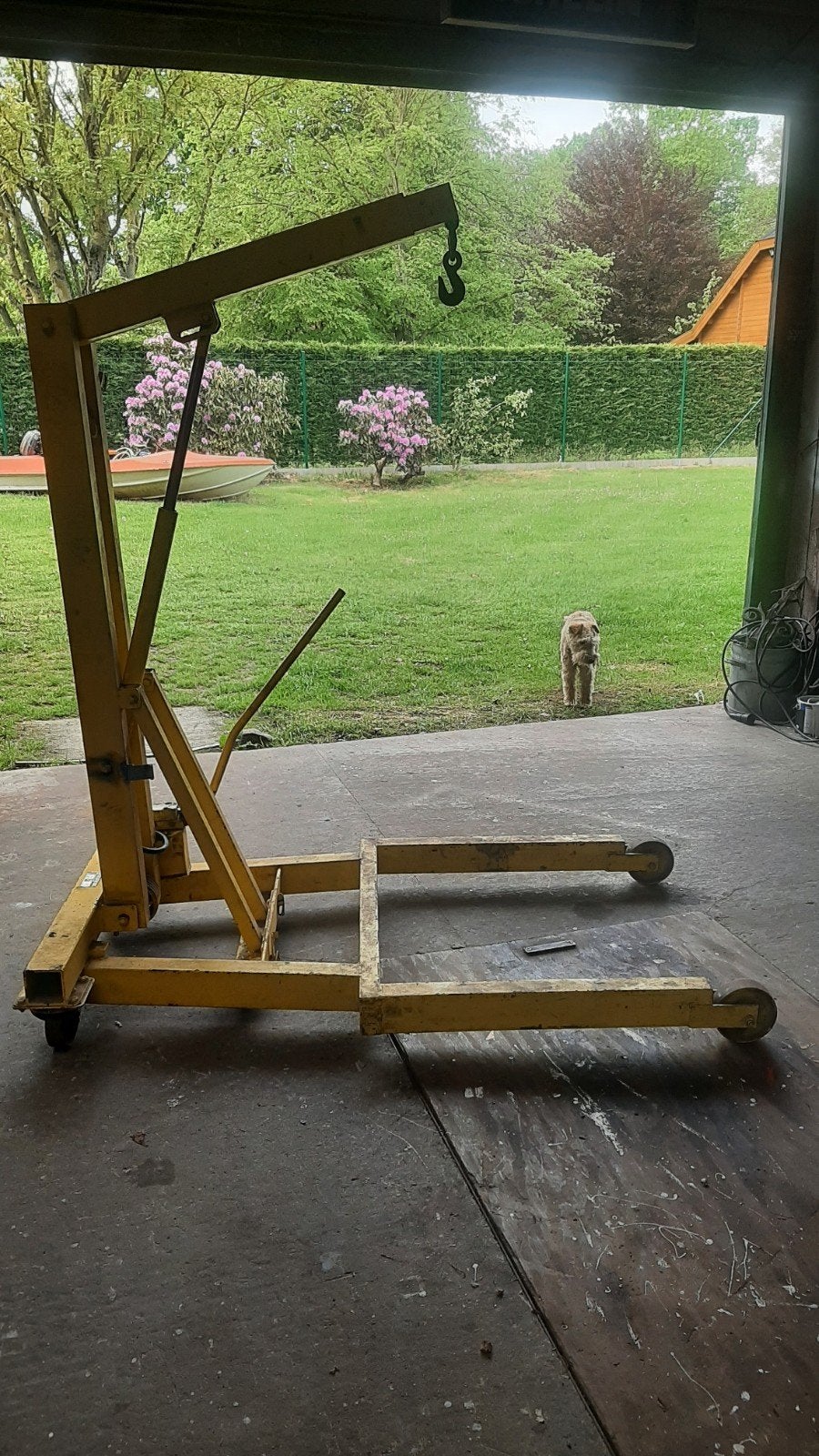 Werkplaatskraan 1ton, Ophalen