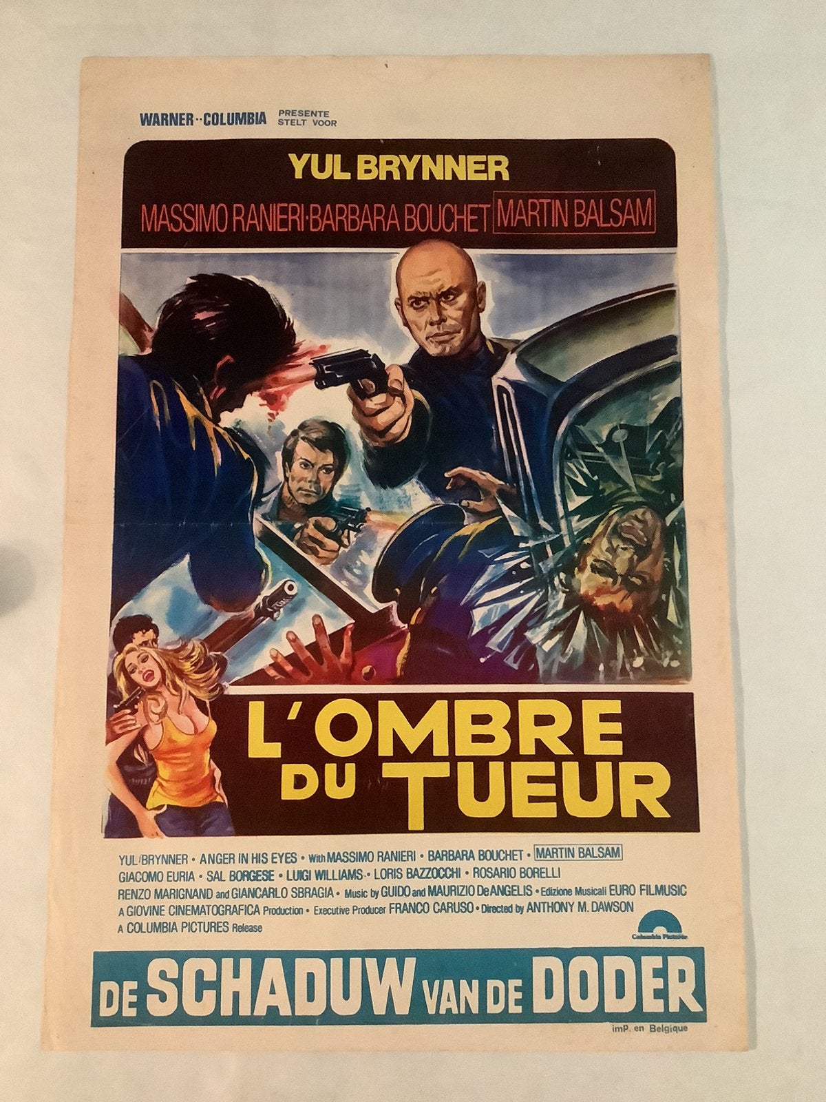 ANGER IN HIS EYES   Filmposter   36-54 cm   Used, Verzamelen, Posters, Ophalen of Verzenden, Zo goed als nieuw