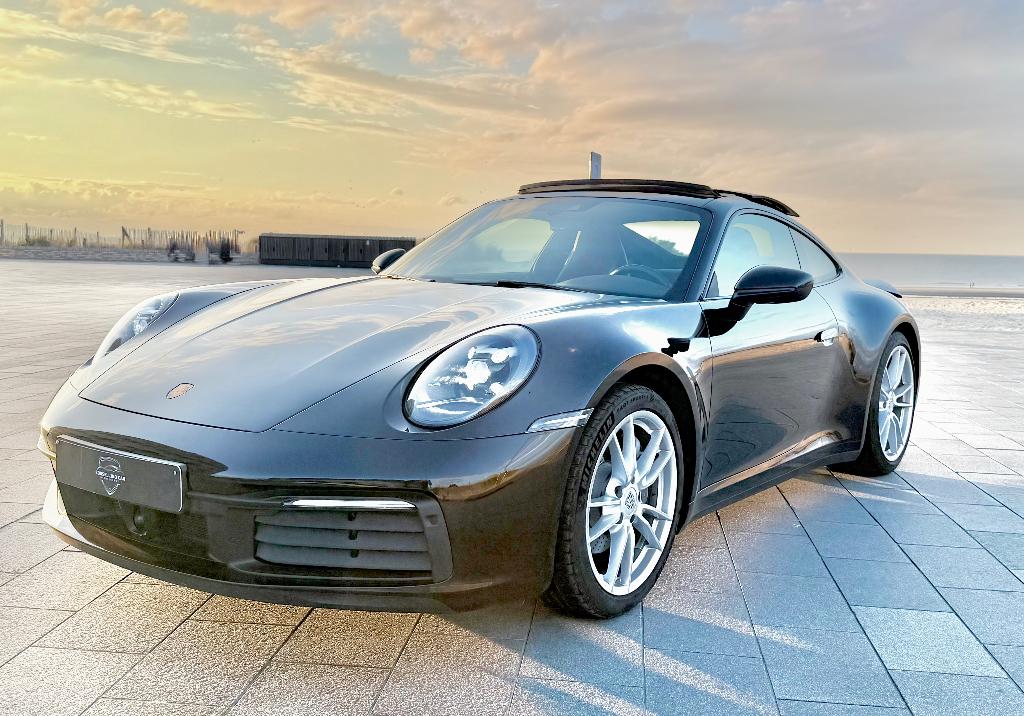 Porsche 911(992)/2022/belgium car/1owner/Porsche maintenance, Automaat, 4 zetels, Euro 6, Zwart